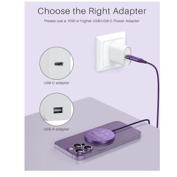 15W-Apple-Mag-Safe-Magnetic-Wireless-Charger-Purple-3