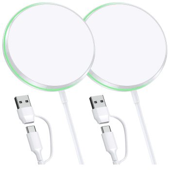 15W Apple Mag Safe Magnetic Wireless Charger White