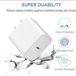20W Quick Charge 3.0 Wall Charger Adapter with USB C Port White