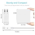 65W All In One USB C Type C Power Supply Adapter White