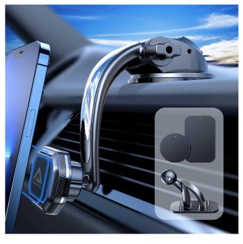 Adiupul Magnetic Easy Clip Long Neck Dashboard Car Phone Mount
