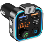 Bluetooth FM Transmitter with Type C PD 20W QC3.0