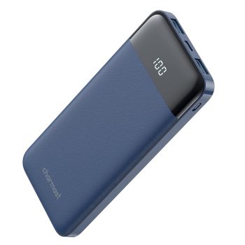 Charmast Slim Portable Charger USB C 3A Fast Charging 10400mAh with LED Display Royal Blue