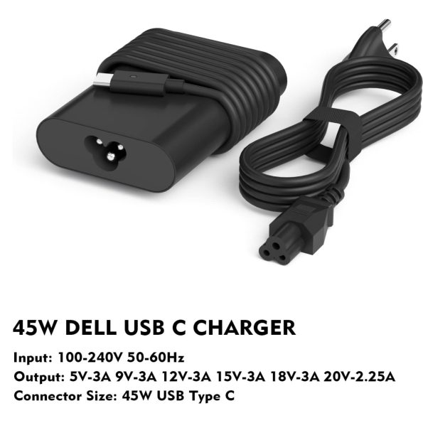 Dell Compatible 45W USB C Type C Laptop Charger 2