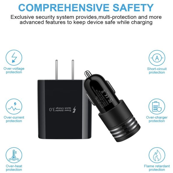 Dual Port 38W Car Charger Adapter with LED Light Dual USB 3.0 1