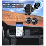 Easy One Touch Phone Cradle for Dashboard and Windshields