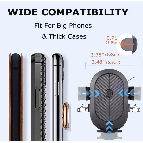 Easy One Touch Phone Cradle for Dashboard and Windshields 1