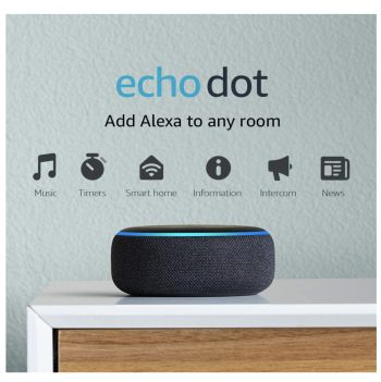 Echo Dot 3rd Gen 2018 Release Smart speaker with Alexa Charcoal