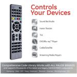 GE Replacement Universal Remote Control with Backlit Buttons – 4-Devices – Graphite x1