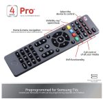 GE Replacement Universal Remote Control with Backlit Buttons – 4-Devices – Graphite x1