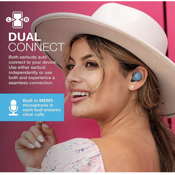 JLab Go Air Pop True Wireless Bluetooth Earbuds Slate Gray 1