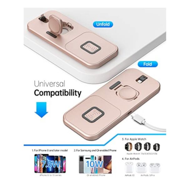 LERCIOR-Foldable-Portable-3-in-1-Charging-Dock-Station-for-Apple-Devices-Rose-Gol-d