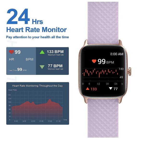LIVIKEY-Smart-Fitness-Tracker-with-Heart-Rate-Monitor-Blood-Oxygen-Sleep-Tracking-41mm-Lavender-