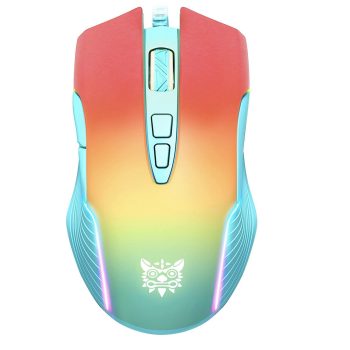 Morandi Gradient RGB LED Wired Gaming Mouse with 6 Adjustable DPI Up to 6400