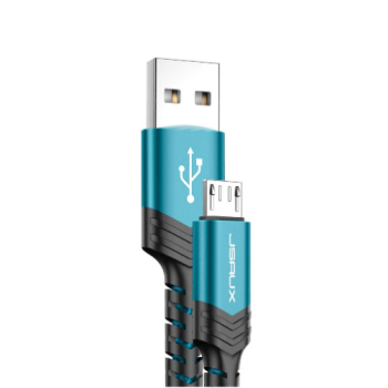 Nylon-Braided-Micro-USB-Charging-Cable-Blue-Black