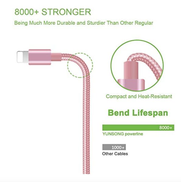 Nylon-Braided-USB-A-to-Lightning-Cable-for-iPhone-Pink-