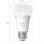 Philips-Hue-White-A19-Medium-Lumen-Smart-Bulb-1100-Lumens-Bluetooth-Zigbee-Compatible