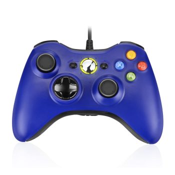 Powerextra Xbox 360 PC Compatible Wired Controller Blue