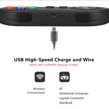 SNES-2.4GHz-Wireless-USB-Controller-Black
