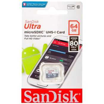 SanDisk Ultra 64GB UHS I Class 10 Micro SDXC Memory Cards