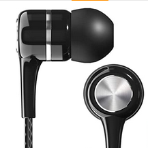 Super Bass Wired Earphones with Mic Black