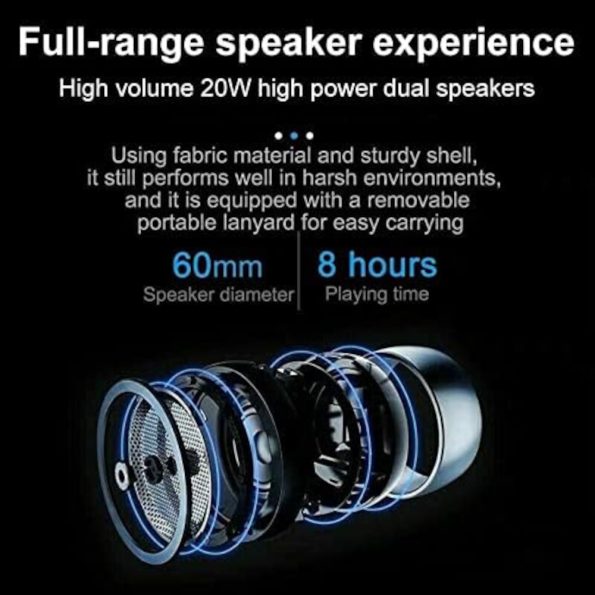 TG117 BT Waterproof Portable Speaker Blue 3