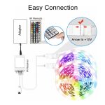 VOLIVO Color Changing 200FT Led RGB Strip Lights Bluetooth Controlled with Music Sync 2Pcs 100ft each