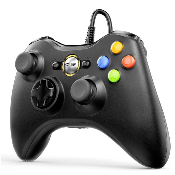 Voyee-Xbox-360-PC-Compatible-Wired-Controller-Black-1-1