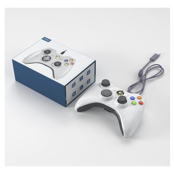Voyee-Xbox-360-PC-Compatible-Wired-Controller-White-2