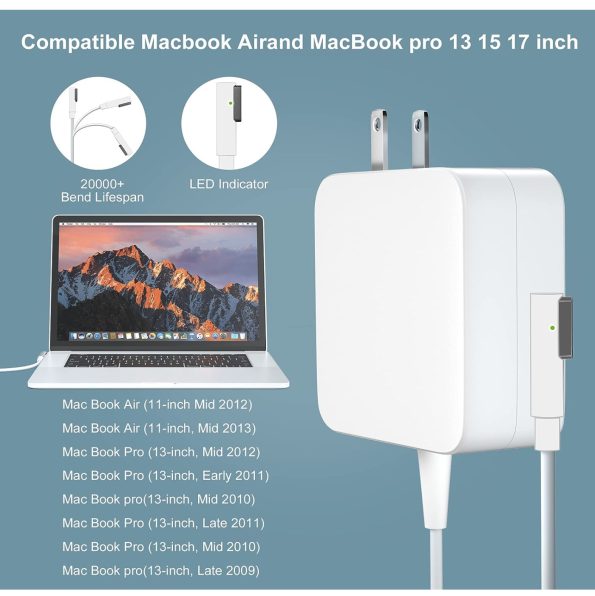 60W Generic MacBook Pro Magsafe Charger L Tip Before Mid 2012 Models 2