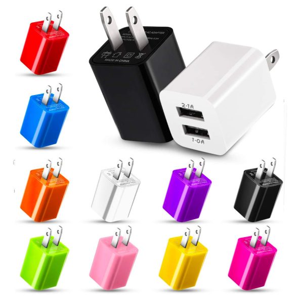 Dual Port USB Quick Charger Cube 2.1A