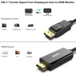 Gold Plated DisplayPort to HDMI Cable 6 Feet