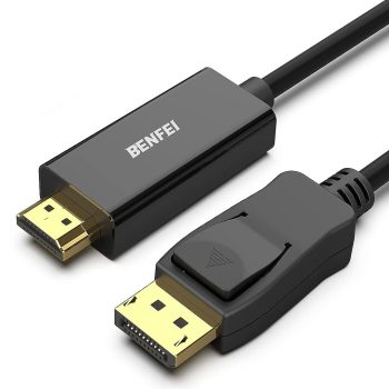 Gold Plated DisplayPort to HDMI Cable 6 Feet