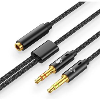 Headphone Splitter Cable 3.5mm Female to 2x Male