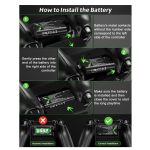 Rechargeable Battery Pack for Xbox One Controller 4 x 2000mAh