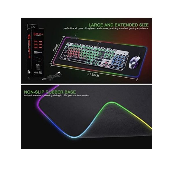 XL RGB Led Mousepad %E2%80%8E31.5 x 12 x 0.3 inches. 2