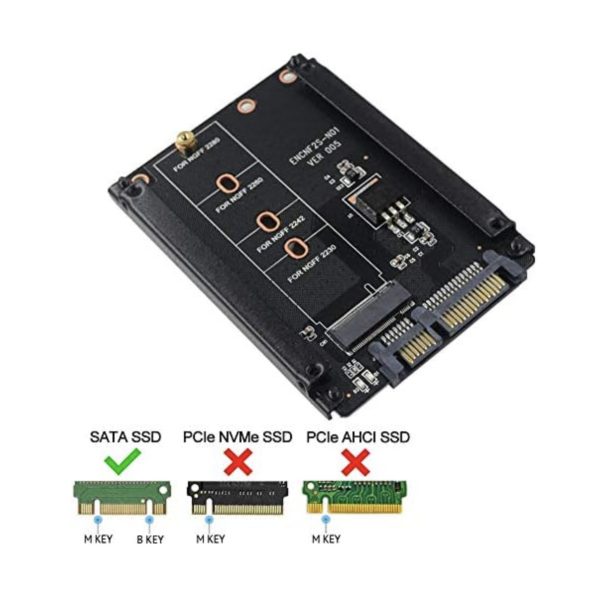 GODSHARK M.2 NGFF SSD to 2.5in sata III Converter Expansion Card