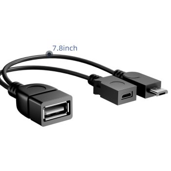 Micro USB OTG Adapter with Micro USB Power