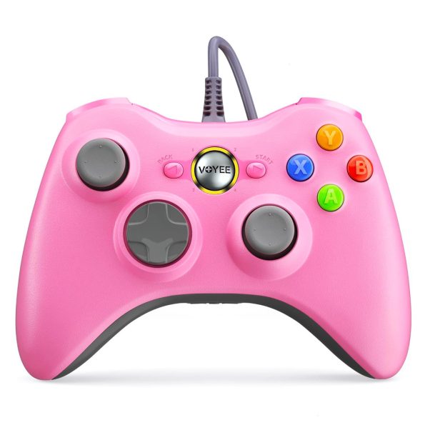 Voyee Xbox 360 PC Compatible Wired Controller Pink 3