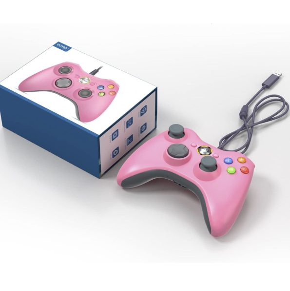 Voyee Xbox 360 PC Compatible Wired Controller Pink Box