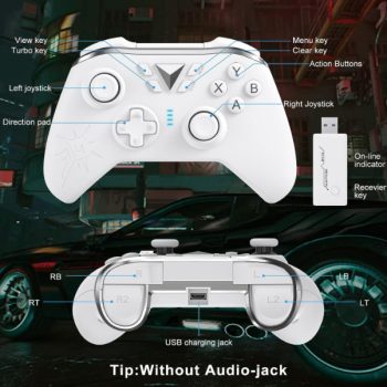 Wireless Controller Compatible with Xbox One PC White