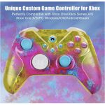 Wireless Replacement Xbox Controller Painted Forza Horizon Inspo Yellow Pink