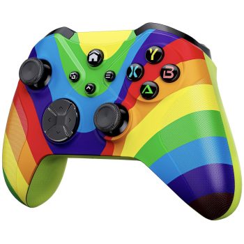 Wireless Replacement Xbox Controller Painted Rainbow Custom