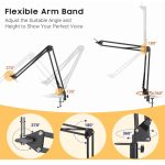 Adjustable Microphone Arm and Phone Stand Bundle