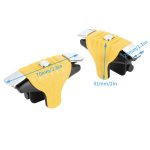 High Sensitivity F1 Metal Trigger Buttons for First Person Shooter Mobile Phone Games Yellow
