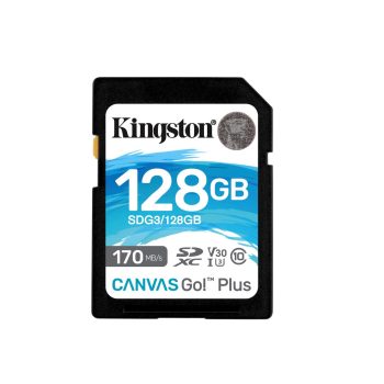 Kingston SDXC Canvas Go Plus Memory Card SDG3 128 GB