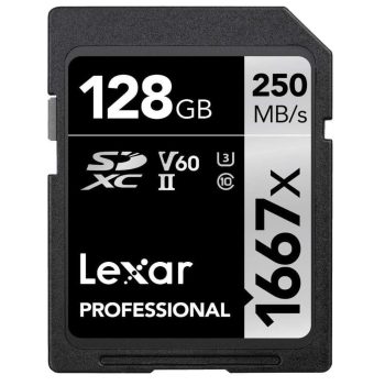 Lexar Professional 1667x SDXC V60 Card 128GB