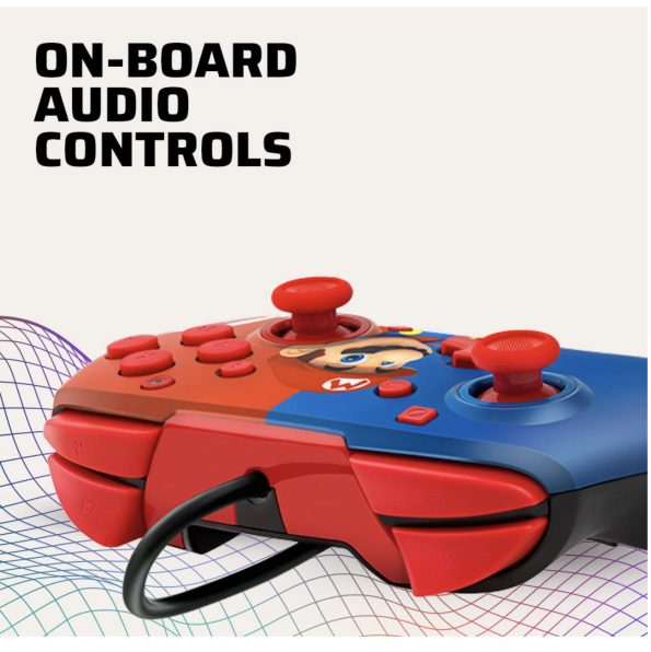 PDP REMATCH Nintendo Switch Pro Controller Red Blue Mario