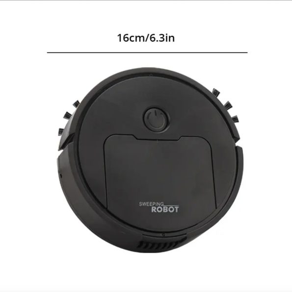 Smart Mini Sweeping Robot Vacuum System Black Sizes