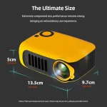 A2000 MINI Projector Home Cinema Theater Portable 3D LED Video Projectors Game Laser Beamer 4K 1080P 1